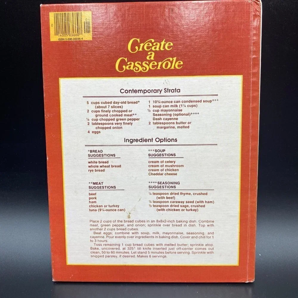 Vintage Better Homes & Gardens All-Time Favorites Casserole Cookbook